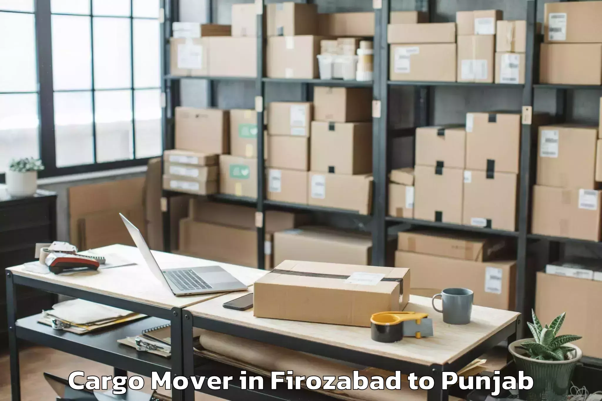 Hassle-Free Firozabad to Cosmo Plaza Mall Cargo Mover